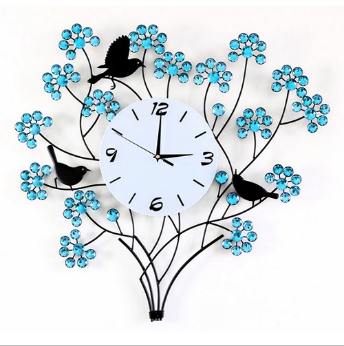 đồng hồ treo tường pha lê